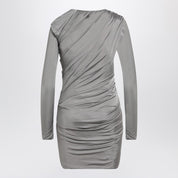 The Attico Draped grey mini dress