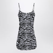 Zebra beach cover-up in stretch fabric