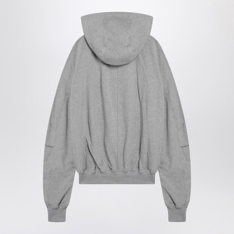 The Attico Grey Mélange/Beige Oversized Sweatshirt