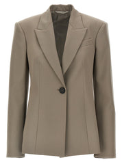 The Attico Single-breasted Wool Blazer