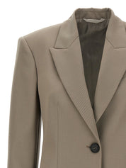 The Attico Single-breasted Wool Blazer