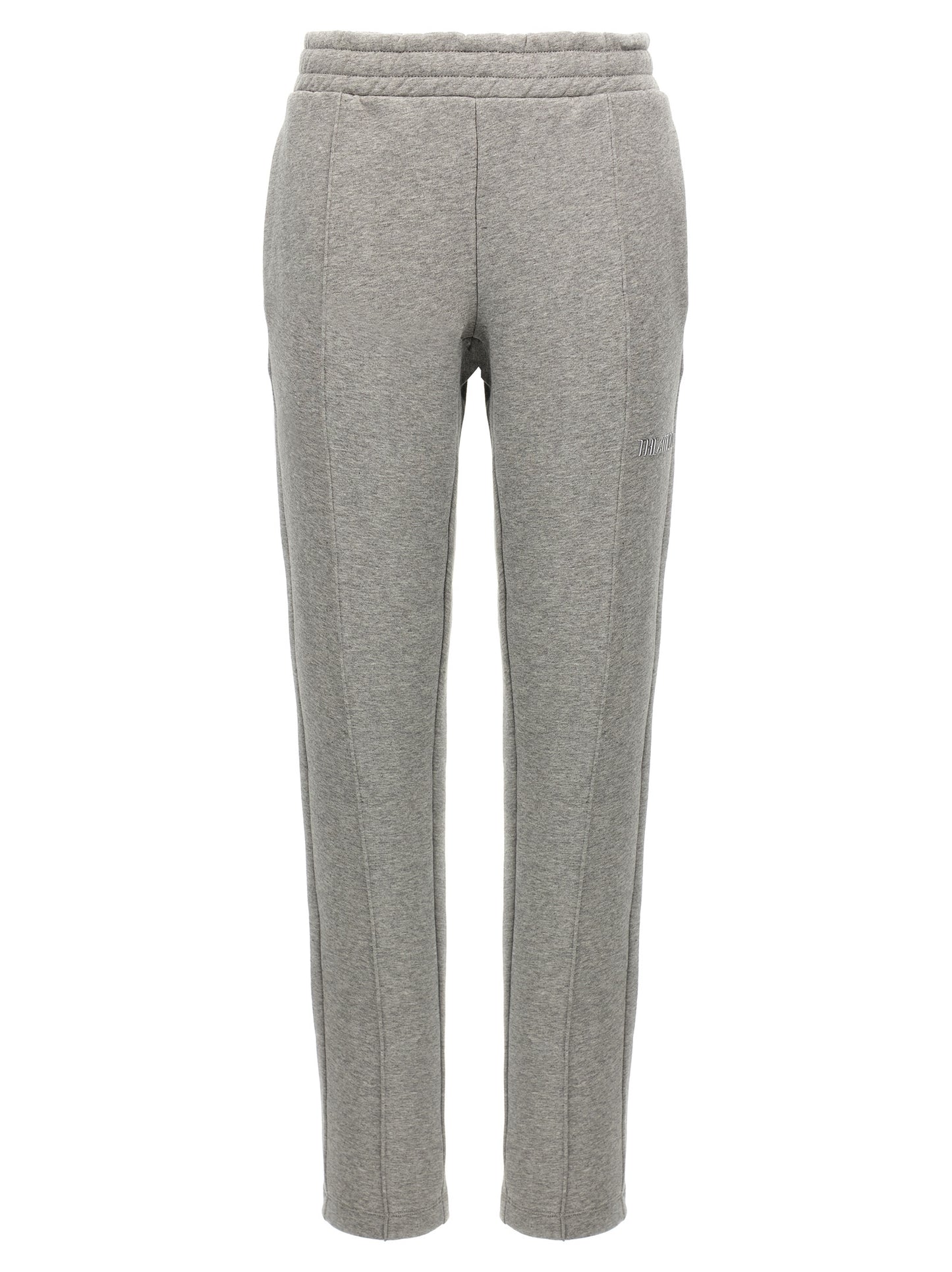 The Attico Logo Joggers – Gray Trousers for Women