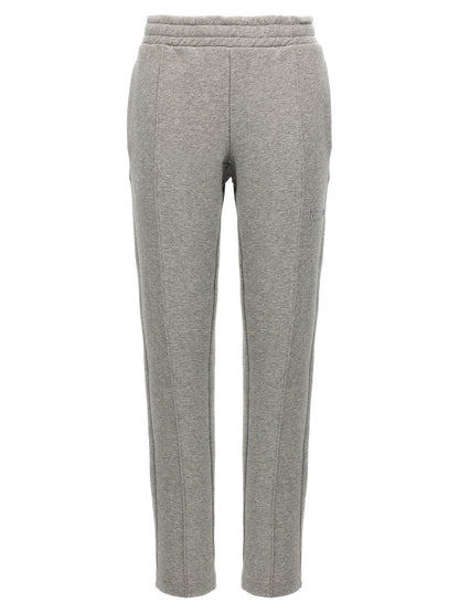 The Attico Logo Joggers – Gray Trousers for Women