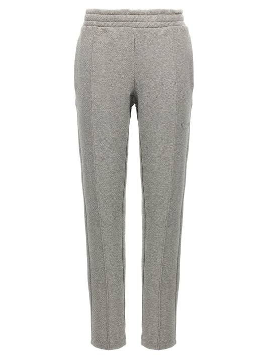 The Attico Logo Joggers – Gray Trousers for Women