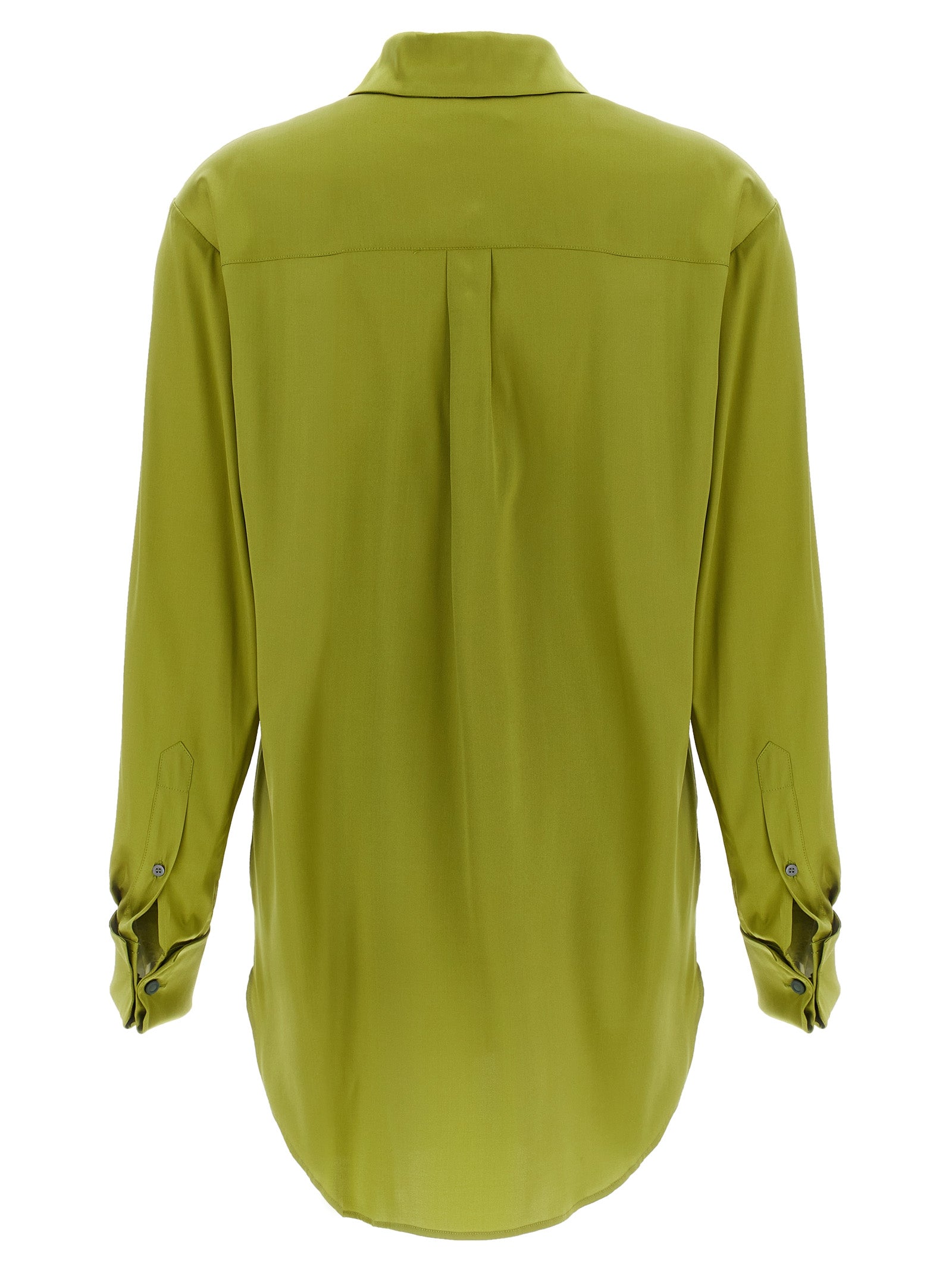 Dries Van Noten Corsala Silk Shirt for Women — Green
