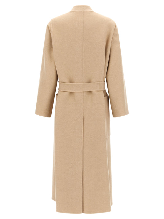 Max Mara Vezzoso Coat — Long Camel Wrap Coat