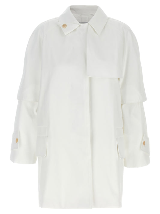 Max Mara Baba Trench Coat — Women's White Coat, From €1,200