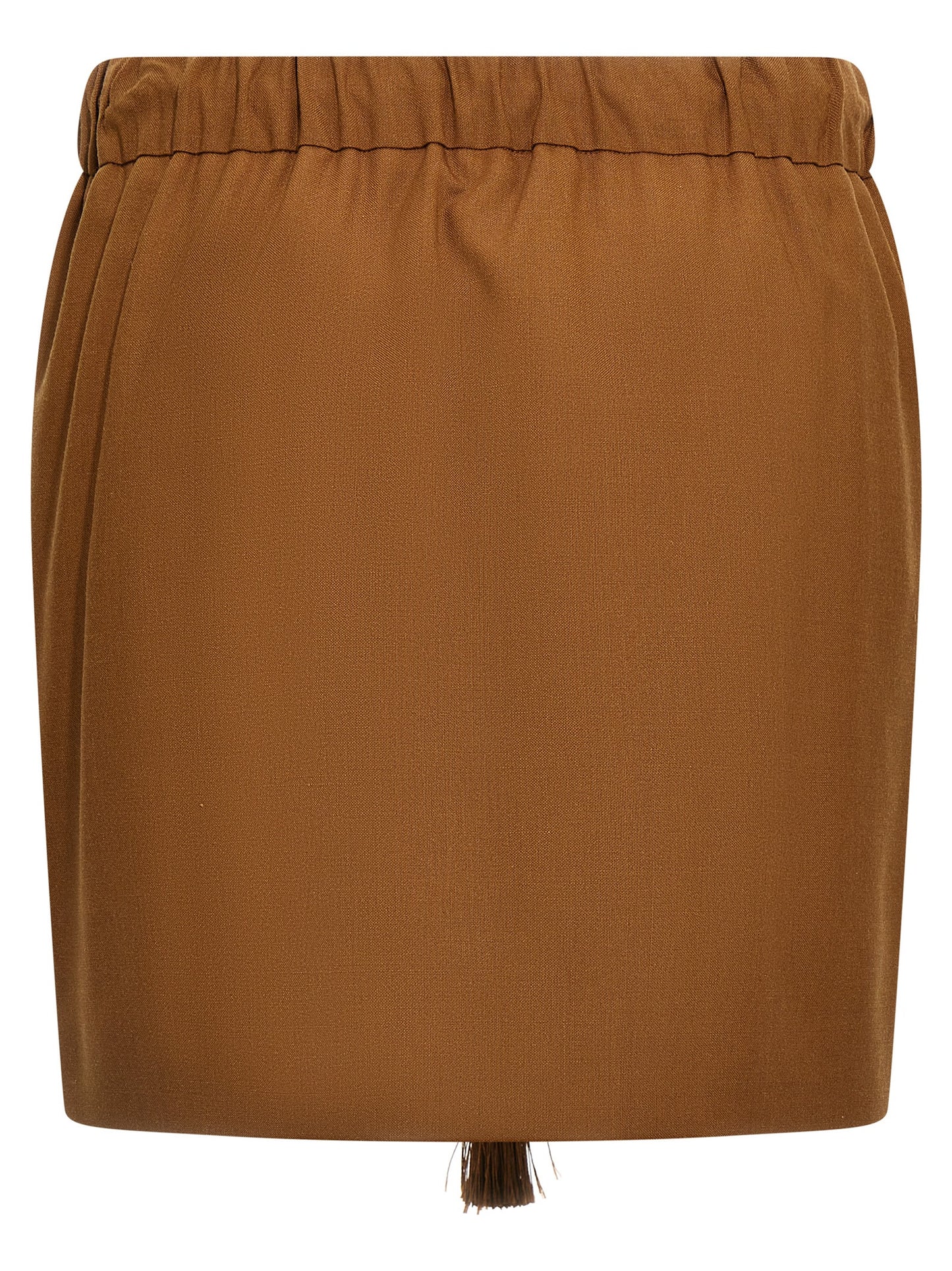 Max Mara Tabarin Skirt — Mohair Mini Skirt (Brown)
