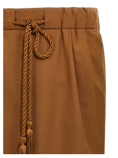 Max Mara Tabarin Skirt — Mohair Mini Skirt (Brown)