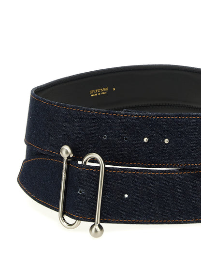 Sportmax Arabba1234 Denim Maxi Belt - Women, 12cm