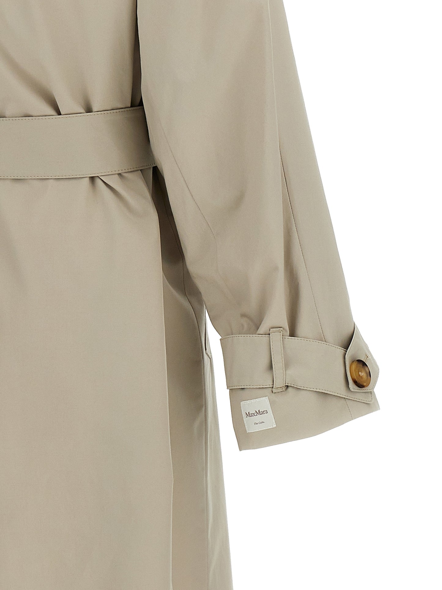 Max Mara The Cube Strench Trench Coat — Gray Coats