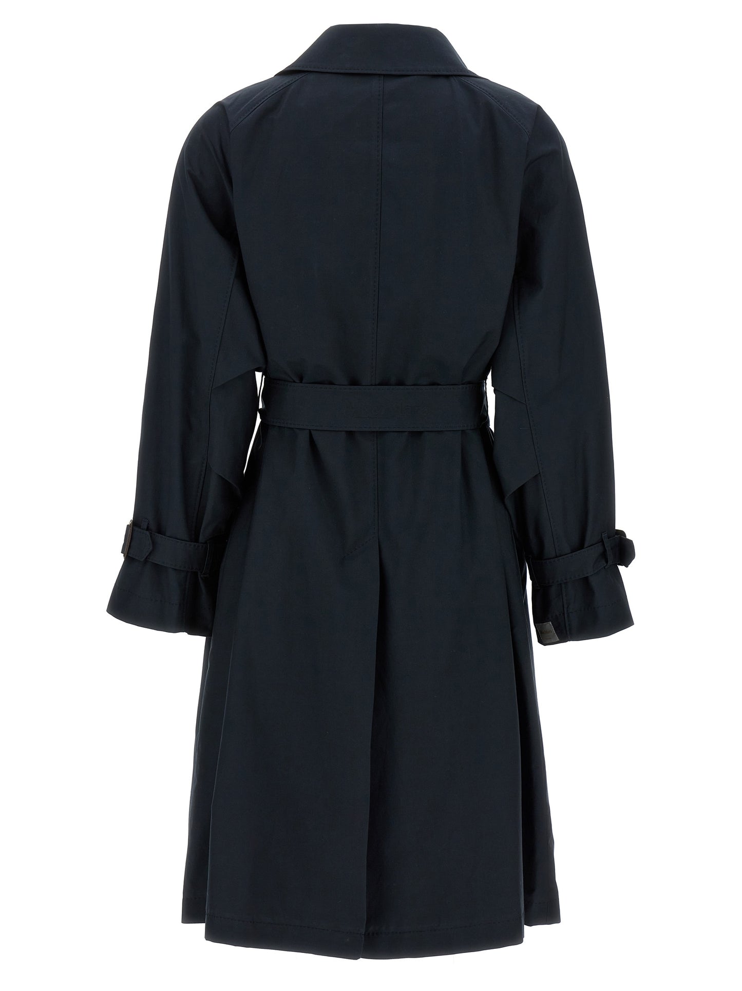 Max Mara The Cube Trench Coat — Blue Cotton Blend (Women)