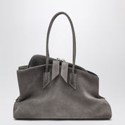 La Passeggiata Medium bag — grey suede handbag