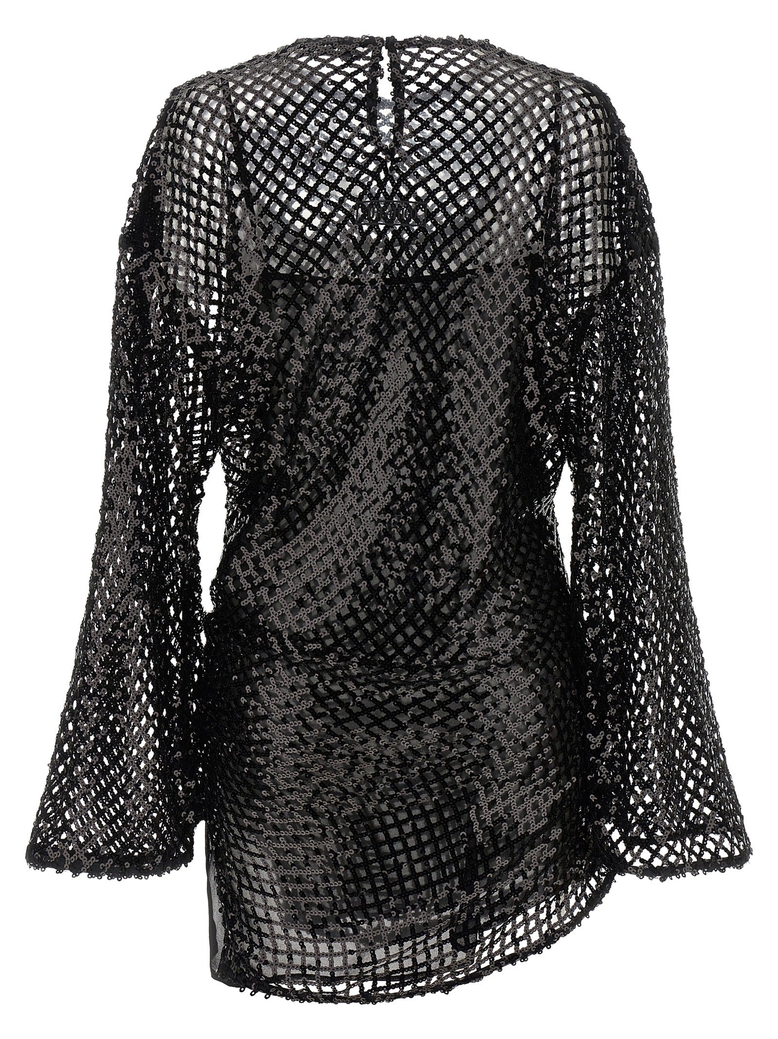 The Attico Sequin Mesh Dress
