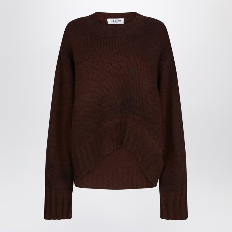 Brown wool and cashmere sweater — The Attico