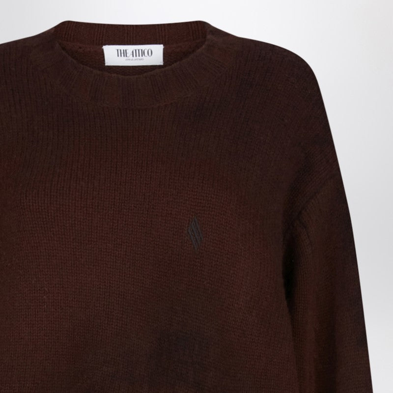Brown wool and cashmere sweater — The Attico