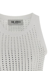 The Attico Rhinestone Tank Top — Women's Topwear