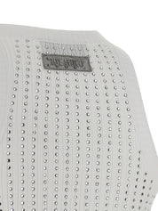 The Attico Rhinestone Tank Top — Women's Topwear