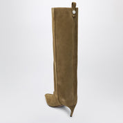 La botte haute Attico Lea vert militaire