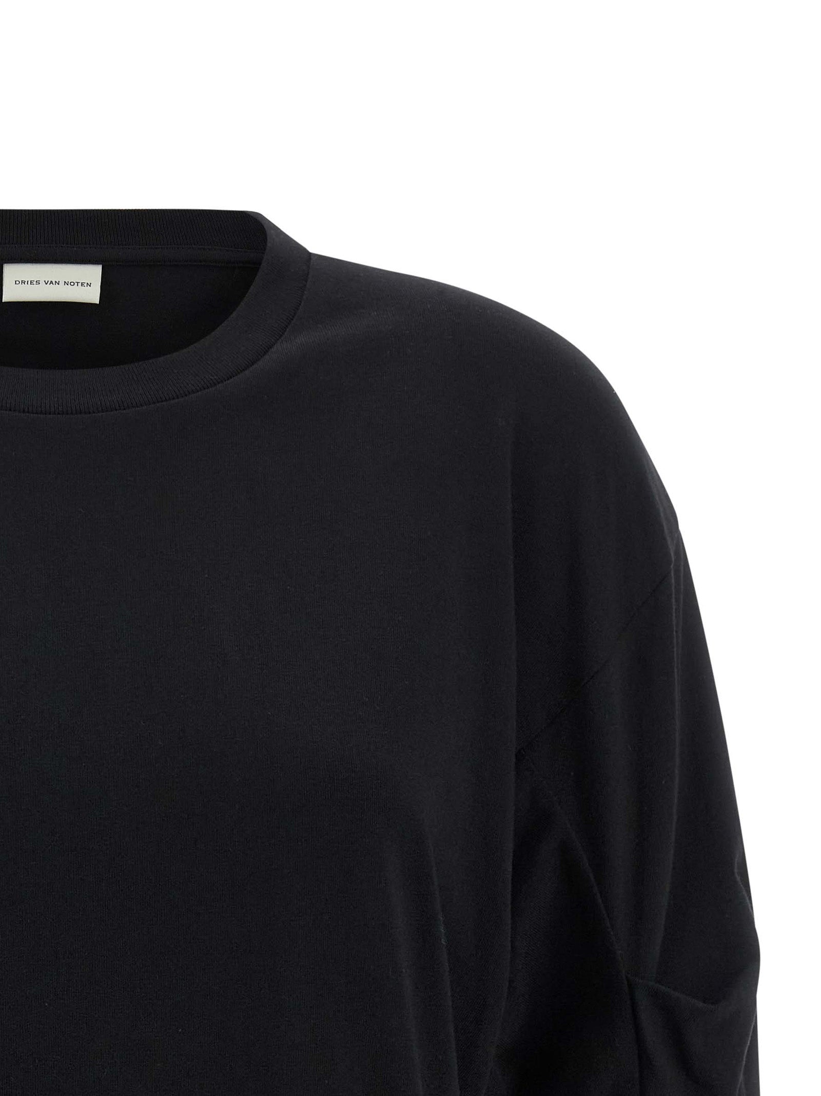 Dries Van Noten Heynas T‑shirt — Black Topwear