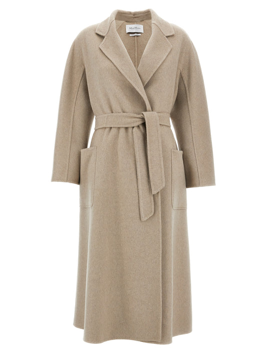 Max Mara Ludmilla Icon Coat — Beige Wrap Coat