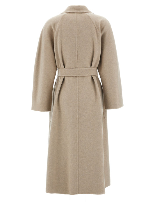 Max Mara Ludmilla Icon Coat — Beige Wrap Coat