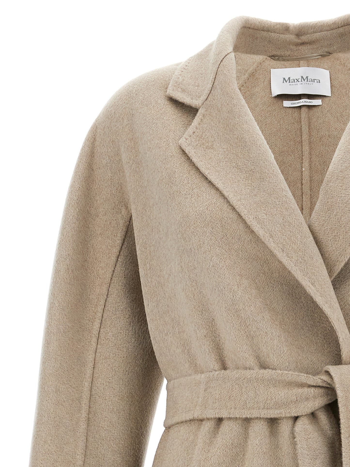 Max Mara Ludmilla Icon Coat — Beige Wrap Coat