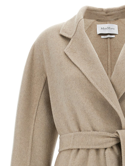 Max Mara Ludmilla Icon Coat — Beige Wrap Coat