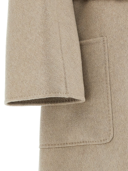Max Mara Ludmilla Icon Coat — Beige Wrap Coat