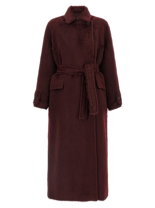 Max Mara Albata1234 Coat — Oversized Alpaca Wrap Coat