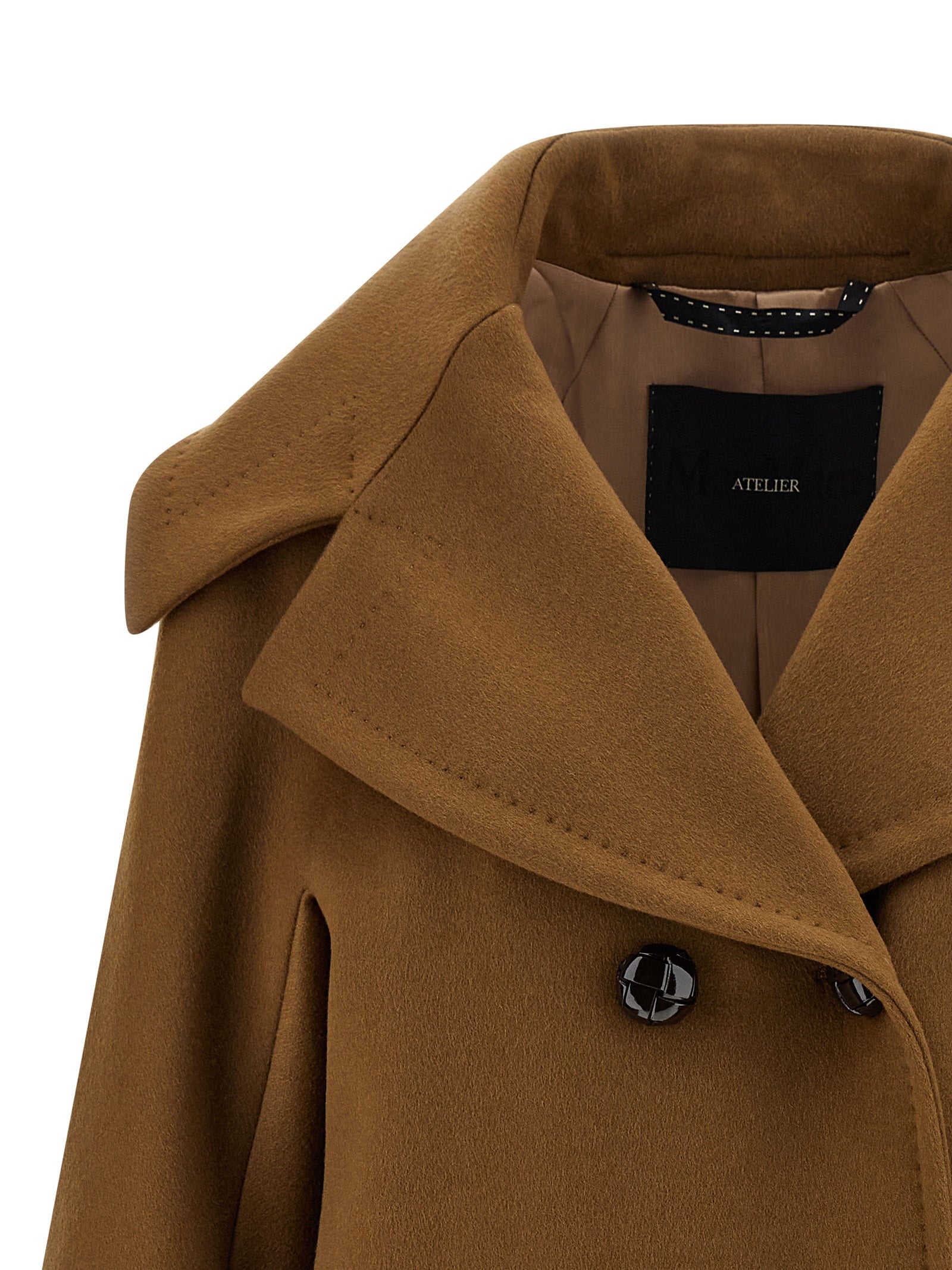 Max Mara Mario Coat — Cashmere Wrap Coat (Brown)