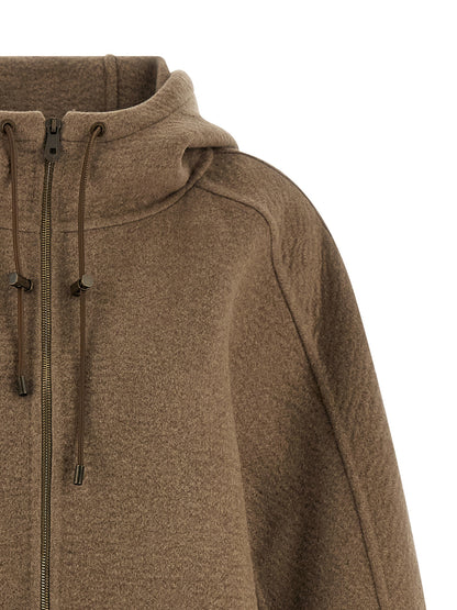 Max Mara Gradi Coat — Cashmere Wrap Coat, Brown