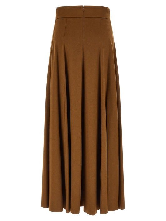 Max Mara Sagra Skirt — Camel Wool Maxi Skirt