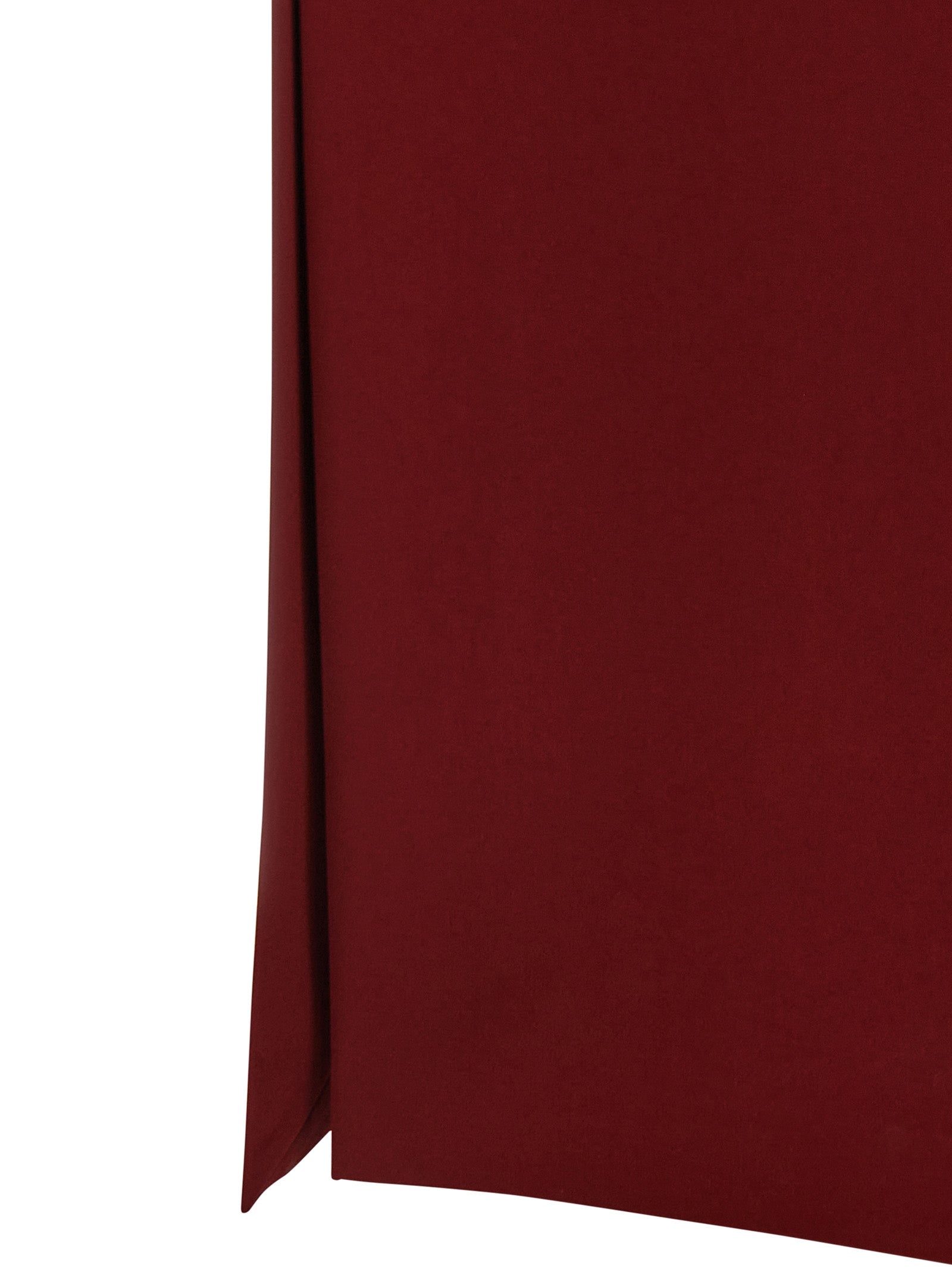 Max Mara Pentola Dress — Bordeaux Asymmetrical Gown