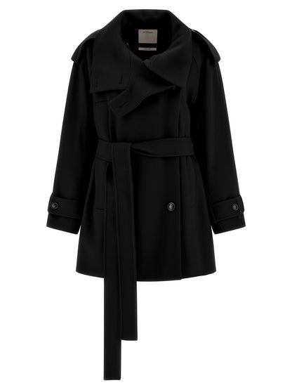 Sportmax Bouquet1234 Trench Coat — Wool Wrap Coat