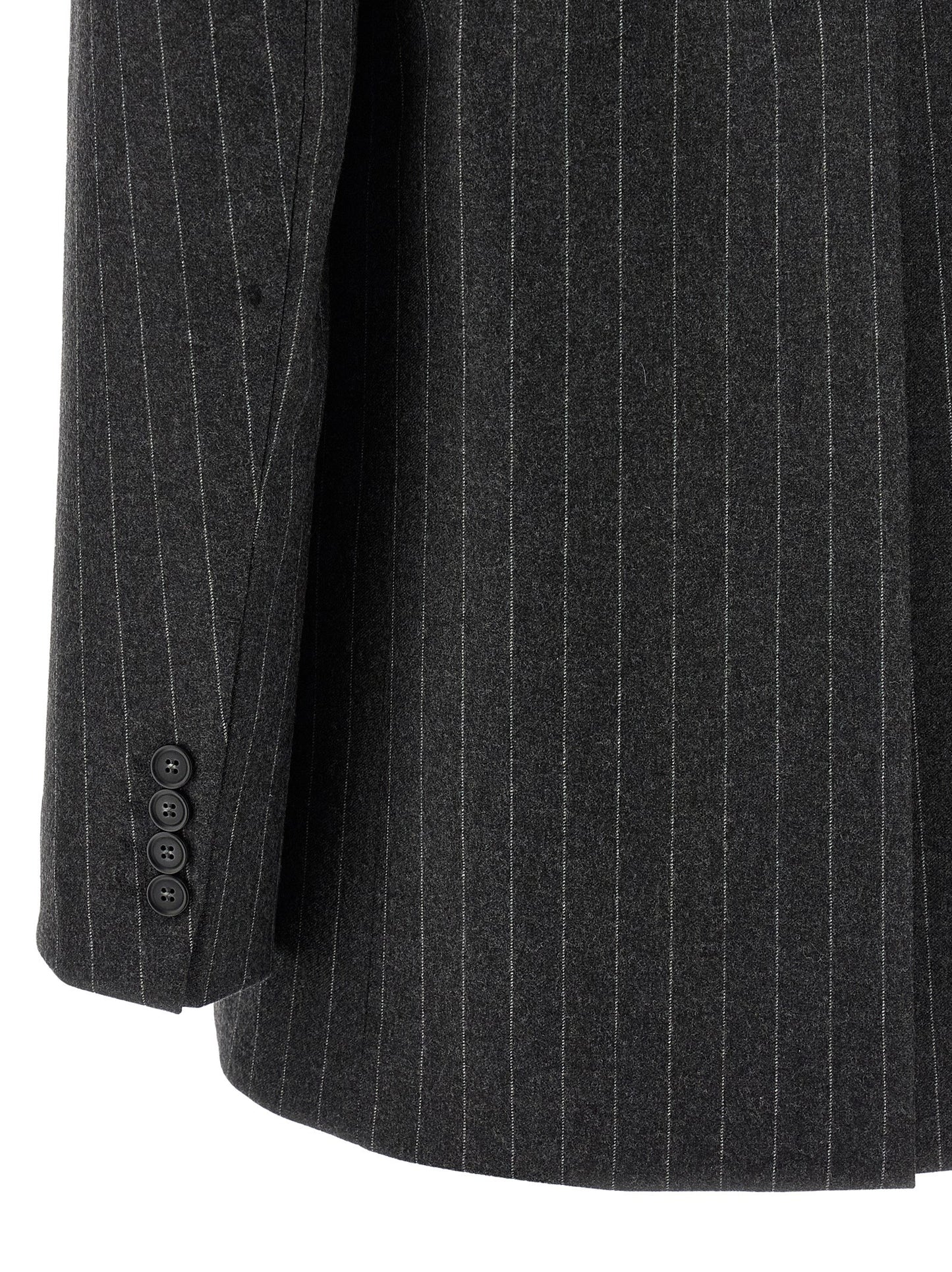 Sportmax Belford1234 Blazer Jacket — Oversized Wool Gray