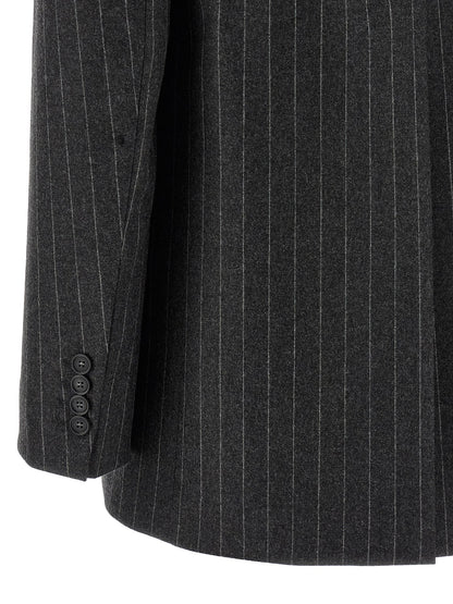 Sportmax Belford1234 Blazer Jacket — Oversized Wool Gray