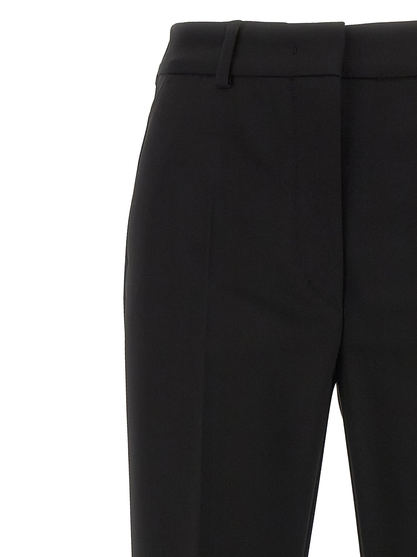 Sportmax Fetta Trousers — Slim Cigarette Fit (Black)