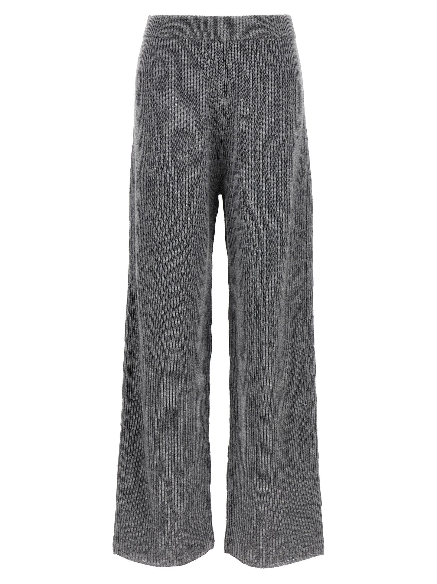 Sportmax Sella Trousers — Ribbed Wool-Cashmere Fit