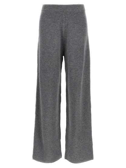 Sportmax Sella Trousers — Ribbed Wool-Cashmere Fit