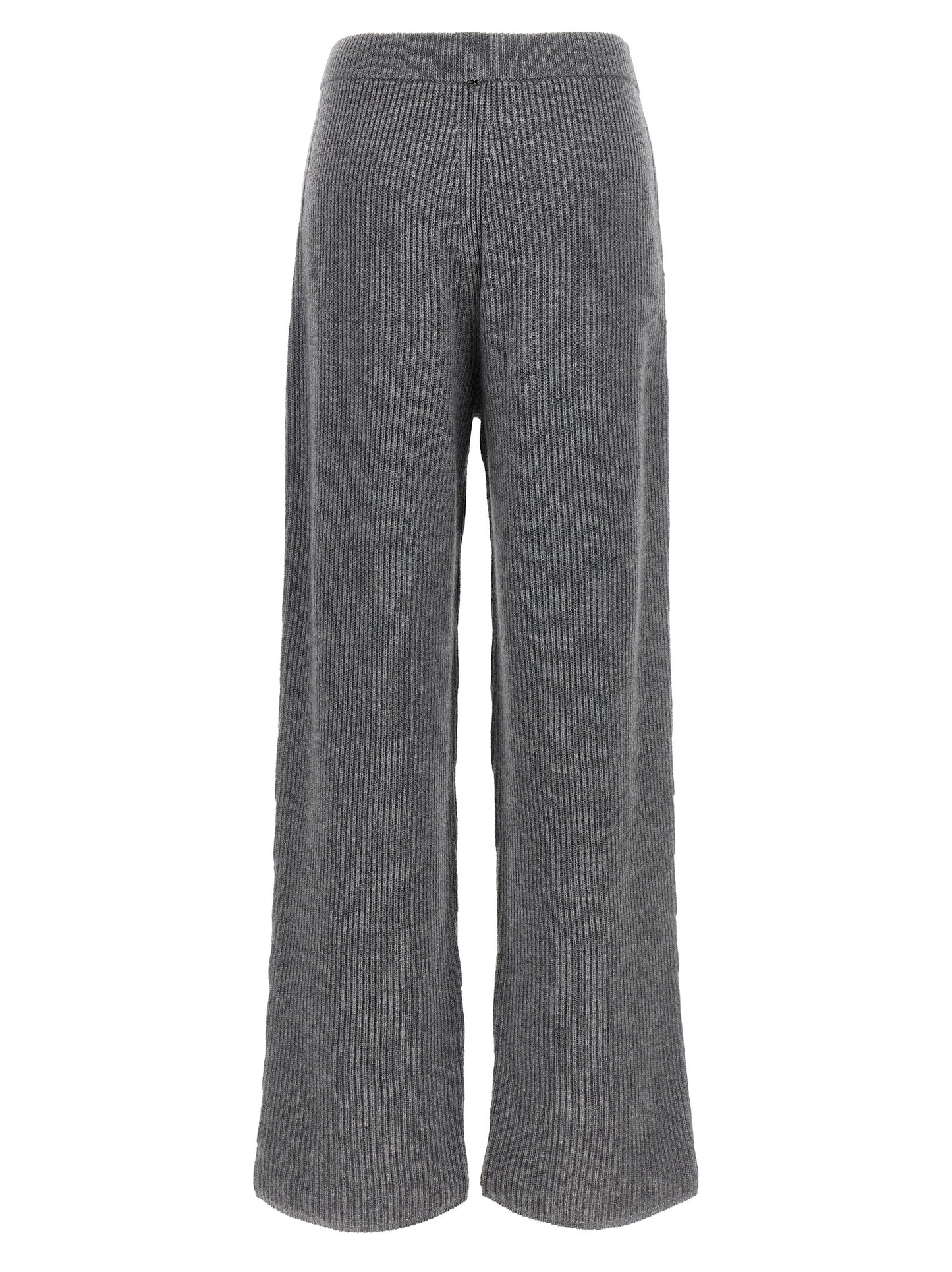 Sportmax Sella Trousers — Ribbed Wool-Cashmere Fit