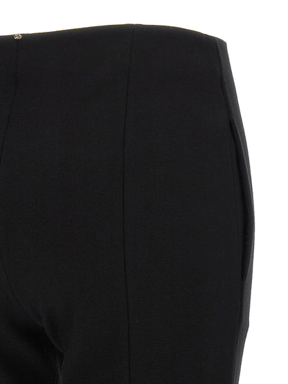Sportmax Earry1 Trousers — Slim Black Stretch Pants