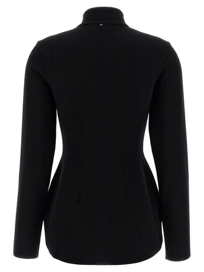 Sportmax Baffo1234 Shirt — Women's Slim Black Shirt