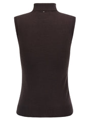 Sportmax Knitwear - Vertigo Wolf Sleeveless Sweater