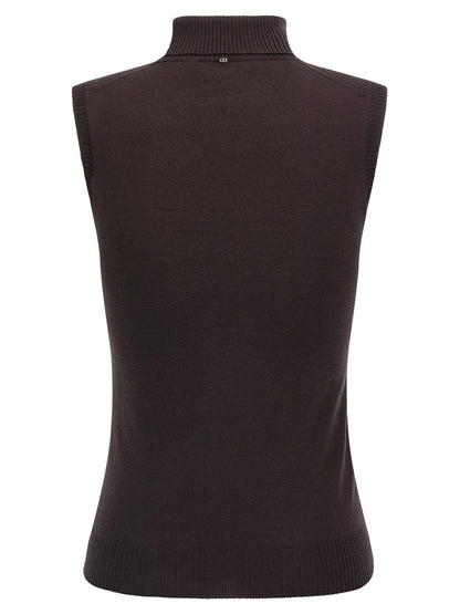 Sportmax Knitwear - Vertigo Wolf Sleeveless Sweater