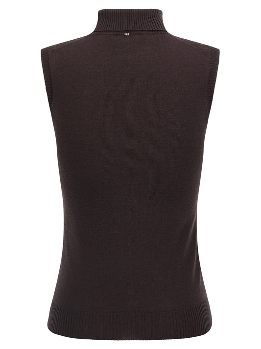 Sportmax Knitwear - Vertigo Wolf Sleeveless Sweater
