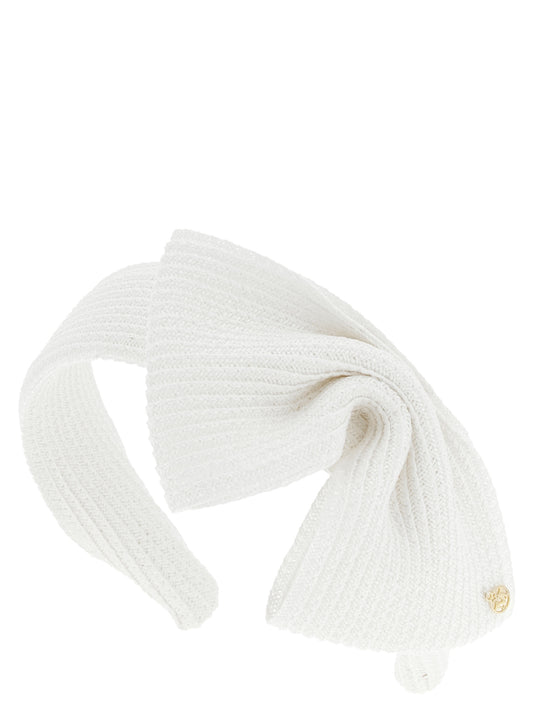 Maison Michel Beth Headband — Hemp Straw Bow
