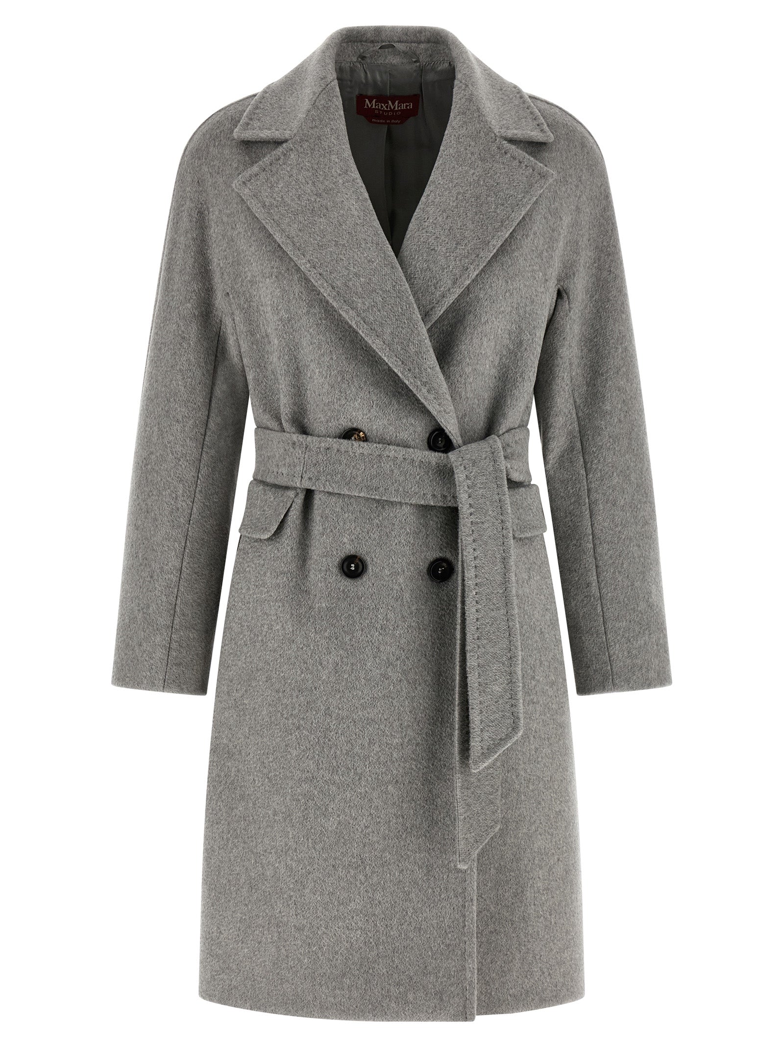 Max Mara Studio Panteon Coat — Cashmere Wrap Coat