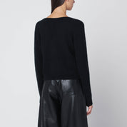 Roberto Collina Short black cashmere cardigan