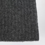 Roberto Collina Charcoal cashmere ribbed beanie